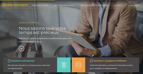 Linea Business met en ligne son site internet - Crédit photo : Linea Business