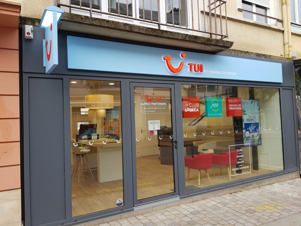 TUI France ambitionne d'ouvrir 70 nouveaux TUI Store dans son réseau mandataires. Sur la photo, l'agence de Saint-Lô (Manche) en septembre 2018. - DR TUI France