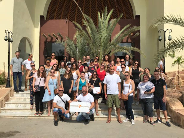 Les participants de l'éductour logés au Mondiclub Aladin Djerba - Photo DR Mondial Tourisme