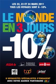 Le Monde en 3 jours : 1145 agences inscrites en 2011 Le Monde en 3 jours : 1145 agences inscrites en 2011