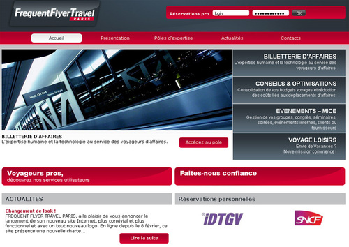 Le nouveau site Internet de Frequent Flyer Travel Paris Le nouveau site Internet de Frequent Flyer Travel Paris