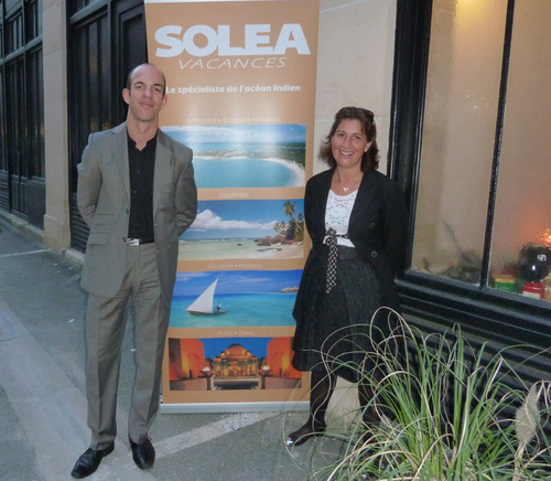 Nathalie Bueno directrice commerciale de Soléa et Yann Lloret directeur des ventes de Sun Resorts France Nathalie Bueno directrice commerciale de Soléa et Yann Lloret directeur des ventes de Sun Resorts France
