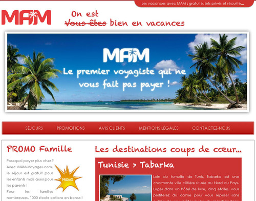 MAM Voyages et Cojetage.fr : les voyagistes qui font voyager à l'oeil ! MAM Voyages et Cojetage.fr : les voyagistes qui font voyager à l'oeil !