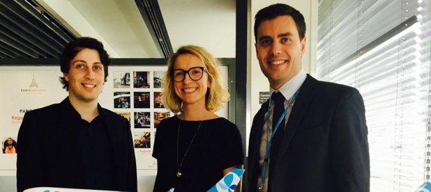 Lucas Radondy, chargé de communication, Aurore Fontanaud, DRH et Alexandre Chereau, Cabin Crew Senior Manager. – DR French Bee Lucas Radondy, chargé de communication, Aurore Fontanaud, DRH et Alexandre Chereau, Cabin Crew Senior Manager. – DR French Bee