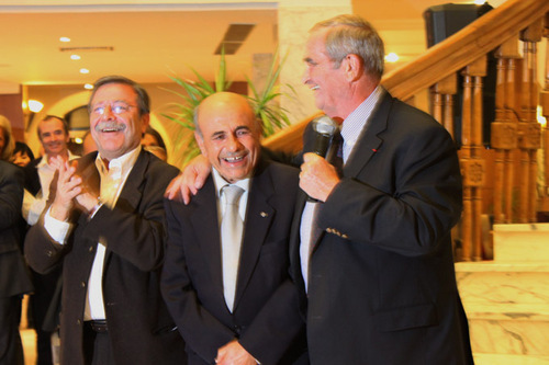 Antoine Cachin, Béchir El Messabi et Georges Colson, lors du discours de bienvenue - DR : A.B.