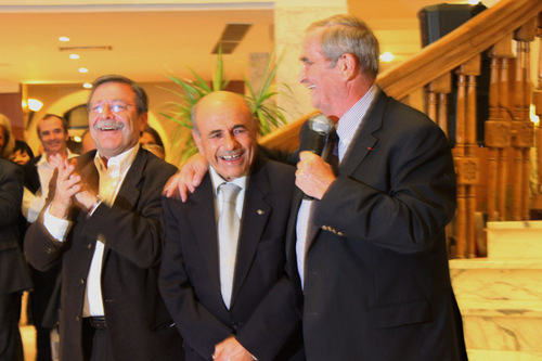 Antoine Cachin, Béchir El Messabi et Georges Colson, lors du discours de bienvenue - DR : A.B. Antoine Cachin, Béchir El Messabi et Georges Colson, lors du discours de bienvenue - DR : A.B.