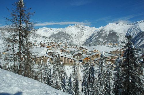 La station d'Auron dans les Alpes Maritimes