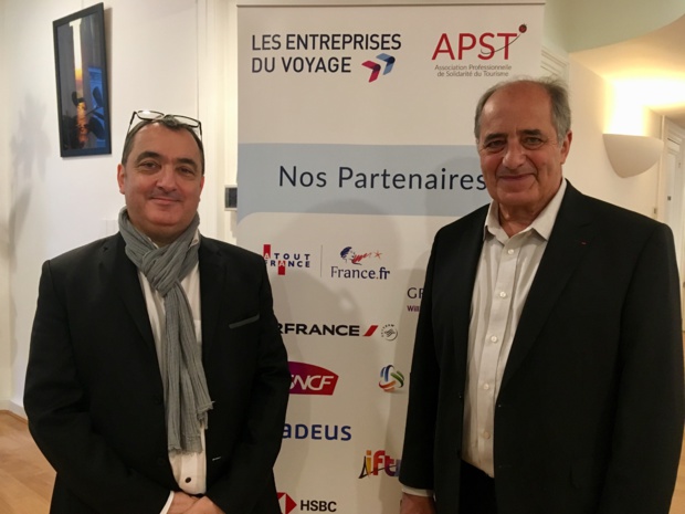 Emmanuel Toromanof, secrétaire général et Jean-Pierre Mas, président des Entreprises du Voyages. - CL Emmanuel Toromanof, secrétaire général et Jean-Pierre Mas, président des Entreprises du Voyages. - CL