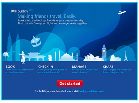 Malaysia Airlines : plateforme de résa sur Facebook