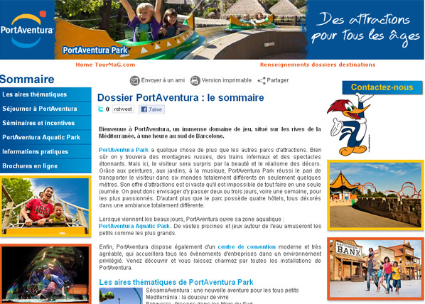 Dossier destination : PortAventura à portée de clic ! Dossier destination : PortAventura à portée de clic !