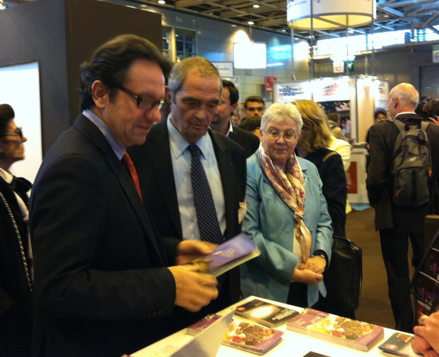 Frédéric Lefebvre a inauguré le MAP jeudi 17 mars, aux côtés de Georges Colson, président du SNAV et d'Anette Masson, présidente de l'association Tourisme et handicap