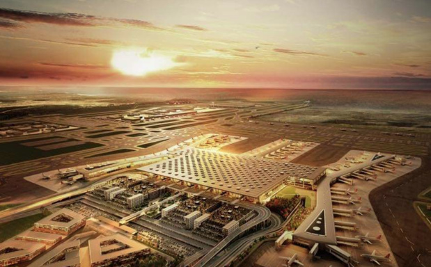 Situé à 35 km d'Istanbul, au bord de la mer Noire, le nouvel aéroport deviendra le plus grand du monde © Turkish Airlines