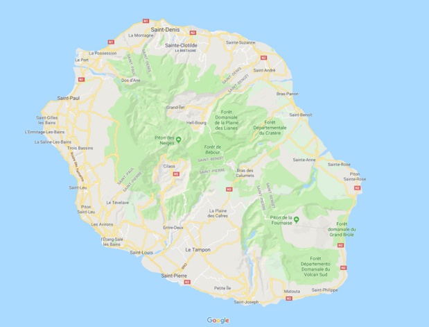 Comme en cas de cyclone, les pros du tourisme ont activé leur cellule de crise à La Réunion. Depuis samedi, ils œuvrent en continu pour assurer le séjour de leurs clients - DR : Google Maps