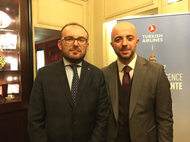 Le directeur général de Paris, M. Hikmet Mesut Türkseven et M. Ahmet Olmustur, chief marketing Officer. - CL