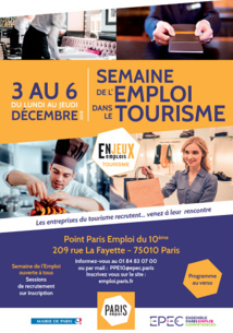 Paris lance la « semaine de l’emploi dans le tourisme »