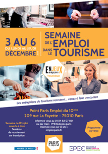 Paris lance la « semaine de l’emploi dans le tourisme » Paris lance la « semaine de l’emploi dans le tourisme »