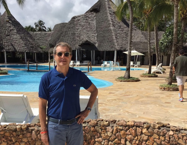 Pascal de Izaguirre, PDG de TUI France pour lancement du Le Club de Zanzibar logé au Kiwengwa Beach Resort  - Photo MW