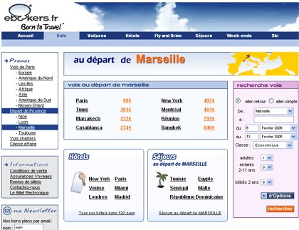 Micro site au départ de Marseille Micro site au départ de Marseille