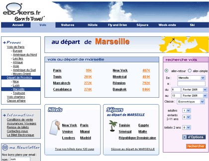 Micro site au départ de Marseille