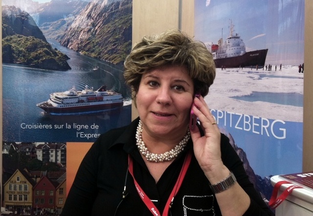 Non, RCCL n'a pas prévu de faire de la concurrence à Hurtigruten... Latitude Sud et la compagnie norvégienne partageaient simplement un stand au DITEX