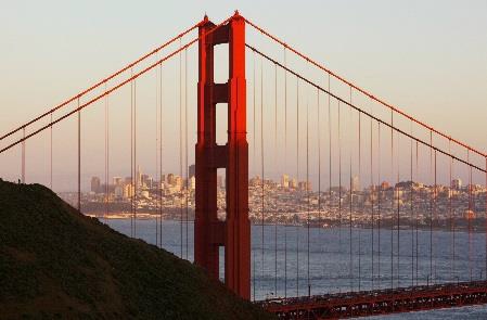 Le célèbre pont de San Francisco, le Golden Gate Bridge - DR