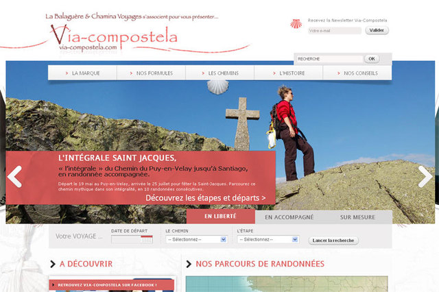 Nouvelle marque et site Internet pour les Chemins de St-Jacques Nouvelle marque et site Internet pour les Chemins de St-Jacques
