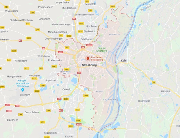 Un attentat a eu lieu à Strasbourg mardi soir - DR Un attentat a eu lieu à Strasbourg mardi soir - DR