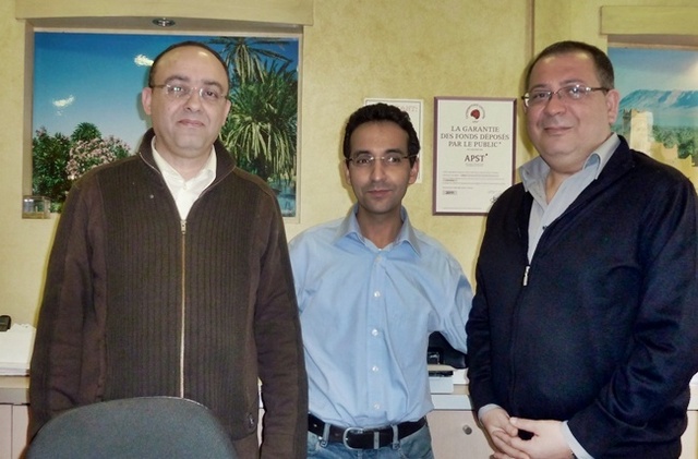 Les trois associés d'Alma Tourisme : Mohamed El Moutaouakkil, Ali Goulhiane et Chakib Benouda Les trois associés d'Alma Tourisme : Mohamed El Moutaouakkil, Ali Goulhiane et Chakib Benouda
