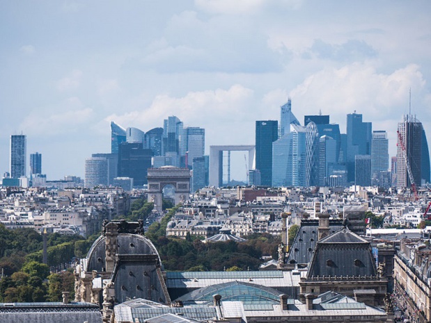 Le quartier de la Défense vu de la Tour Saint-Jacques, Paris août 2014 - Crédit : CC BY-SA 2.0