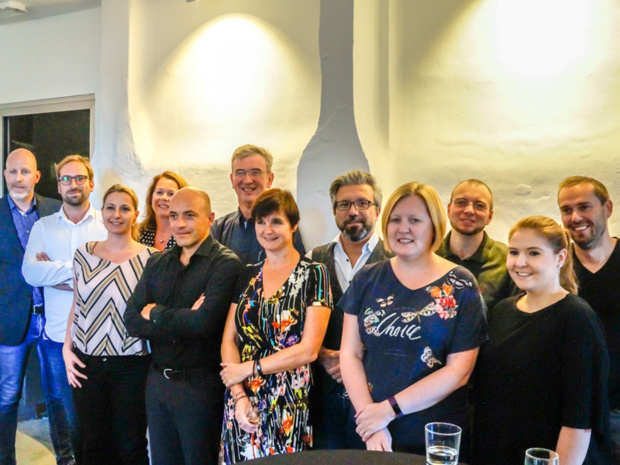 Une partie de l'équipe lors la présentation du devis et carnet de voyage digital en septembre 2018 - DR Travel Magazine Une partie de l'équipe lors la présentation du devis et carnet de voyage digital en septembre 2018 - DR Travel Magazine