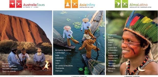 Australie Tours, Alma Latina et Asie Infiny sortent leurs nouvelles brochures