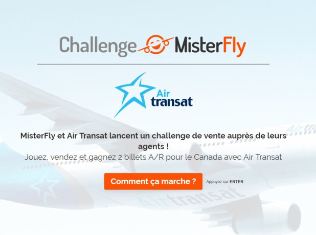 Pour participer, les agents de voyages devront répondre à quelques questions et vendre un maximum de billets d'avion d'Air Transat - DR