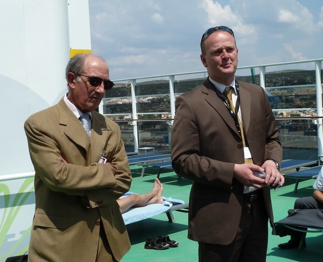 Cédric Rivoire-Perrochat, directeur de Echos du Large et Jacques TRUAU, President du Club de la Croisière