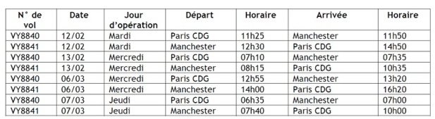 Ligue des Champions : Vueling met en place des vols spéciaux entre Paris et Manchester Ligue des Champions : Vueling met en place des vols spéciaux entre Paris et Manchester