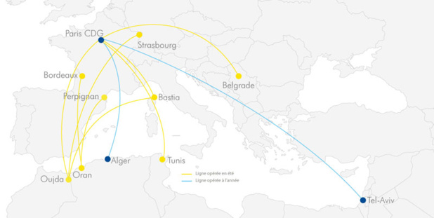 Réseau vols réguliers ASL Airlines France 2019 Réseau vols réguliers ASL Airlines France 2019