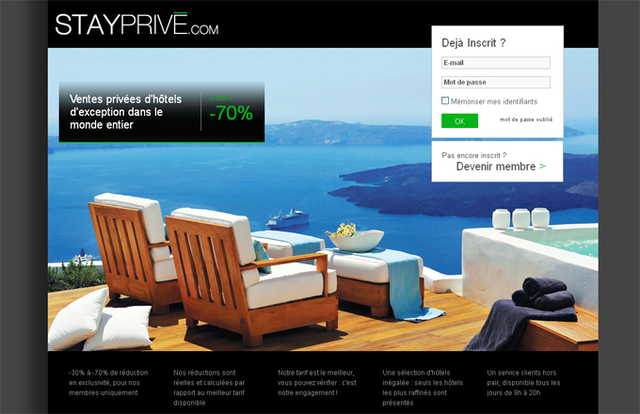 Ventes privées : StayPrivé.com propose des séjours de luxe jusqu'à -70% Ventes privées : StayPrivé.com propose des séjours de luxe jusqu'à -70%