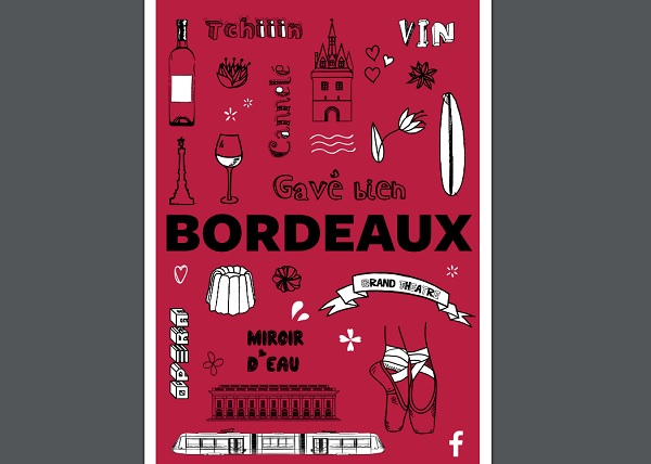 Facebook se lance dans le guide de voyage papier en France - Crédit photo : capture écran du guide de Bordeaux