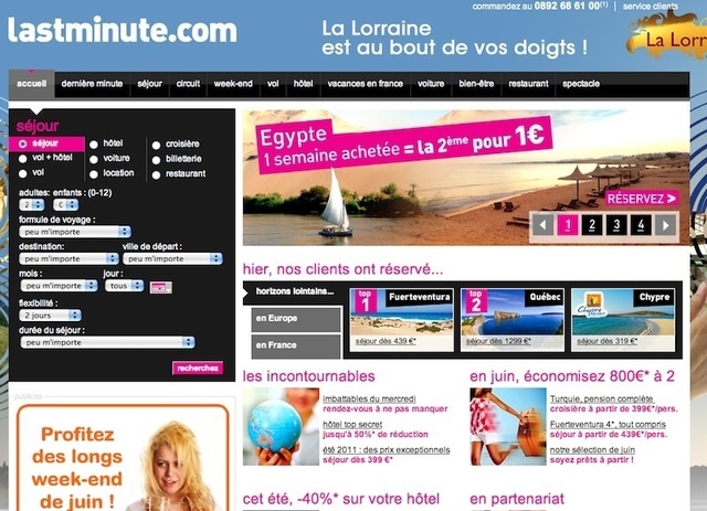 Lastminute.com : "Nous travaillons sur un projet de portail de ventes privées..."