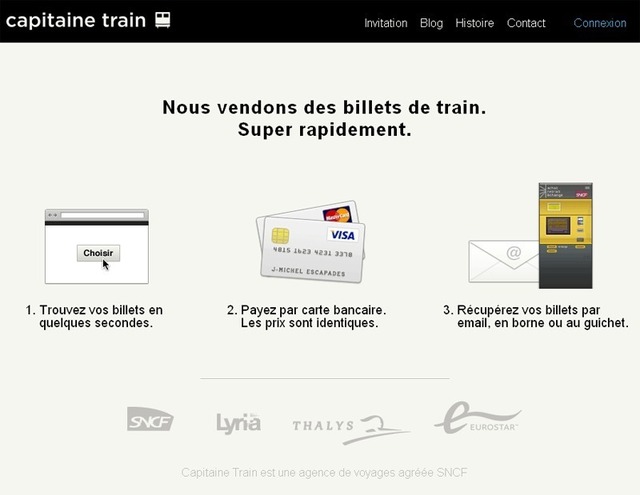 Capitainetrain.com : la vente en ligne de billetterie train en version simplifiée