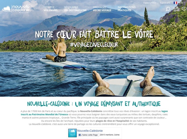 La refonte du site a permis une amélioration de l'ergonomie ainsi que de l'affichage des offres - DR : nouvellecaledonie.travel