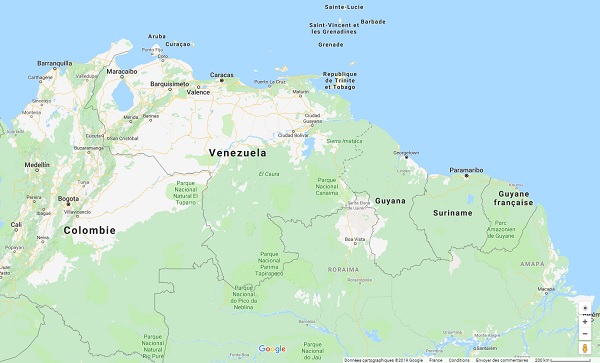 Vénézuéla : le Quai d'Orsay recommande de "reporter les déplacements jusqu’à nouvel ordre" - Crédit photo : Google Maps