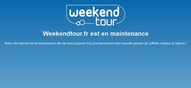 Le site de Weekendtour a tiré le rideau... Le site de Weekendtour a tiré le rideau...