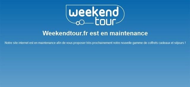 Le site de Weekendtour a tiré le rideau...