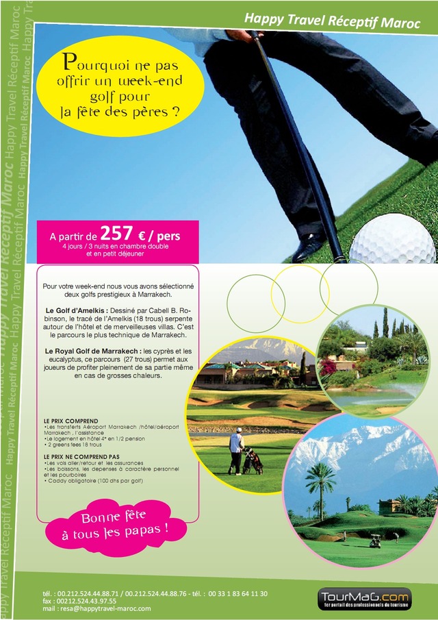 HAPPY TRAVEL MAROC :OFFRE SPÉCIALE FÊTE DES Pères ! HAPPY TRAVEL MAROC :OFFRE SPÉCIALE FÊTE DES Pères !