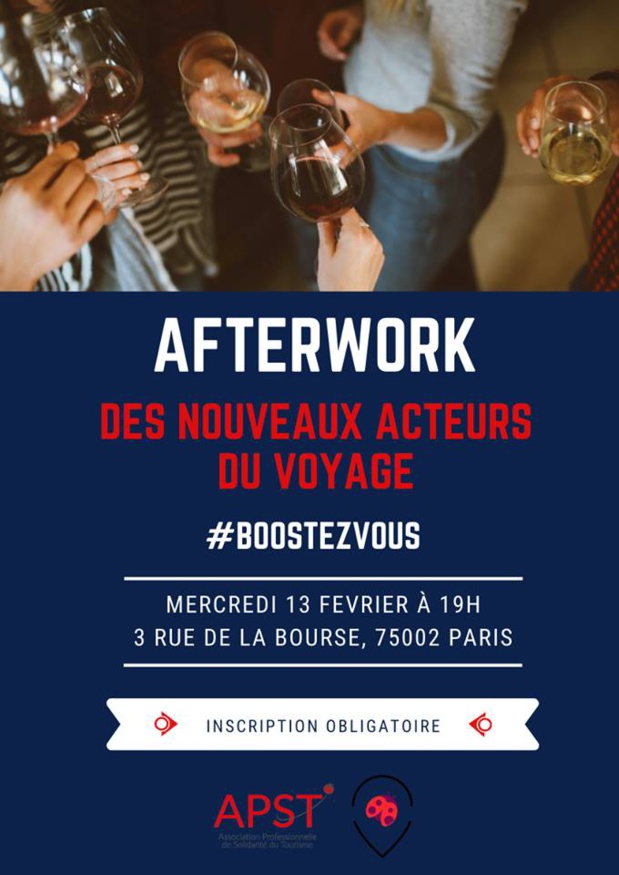 Nouveaux acteurs du voyage : "#BoostezVous !", thème du prochain afterwork