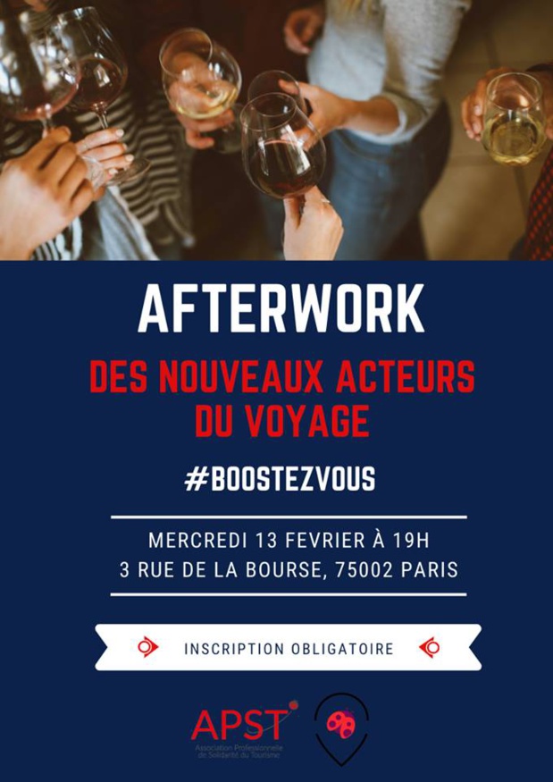 Nouveaux acteurs du voyage : "#BoostezVous !", thème du prochain afterwork Nouveaux acteurs du voyage : "#BoostezVous !", thème du prochain afterwork