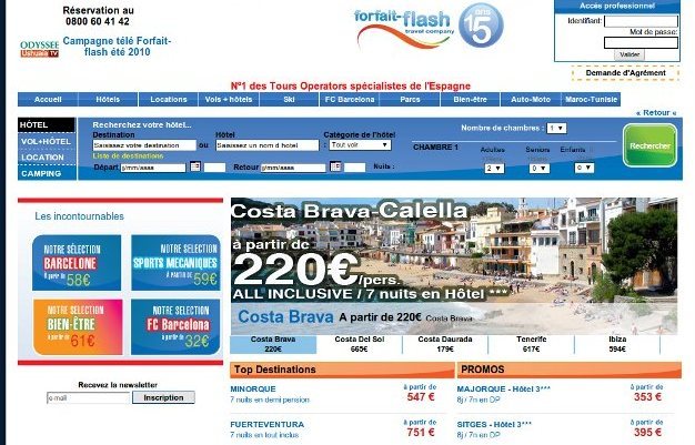 Le site internet de Forfait-flash est toujours actif. On peut encore y faire des réservations, qui n'ont désormais aucune chance d'aboutir.