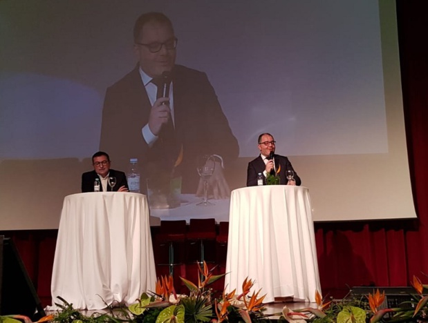 Jean-François Portarrieu, député LREM et Rachid Temal aux congrès EdV 2019 - DR : C.E.