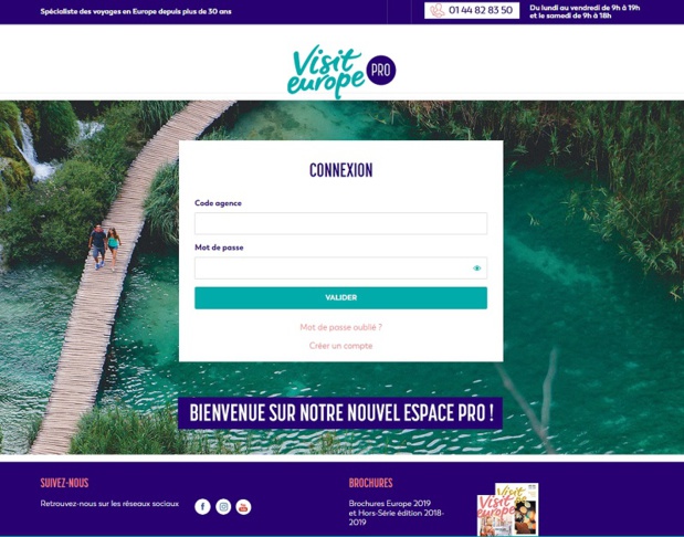 Visit Europe Pro offre un nouveau design épuré, un moteur de recherche simplifié et les offres sont visualisées soit en mode liste, soit en mode tableau - DR : Visit Europe