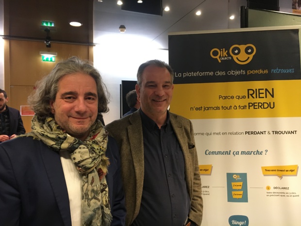 Nicolas Besch et Fawzi Baba Ali , directeurs associés de Qikobjects. - CL